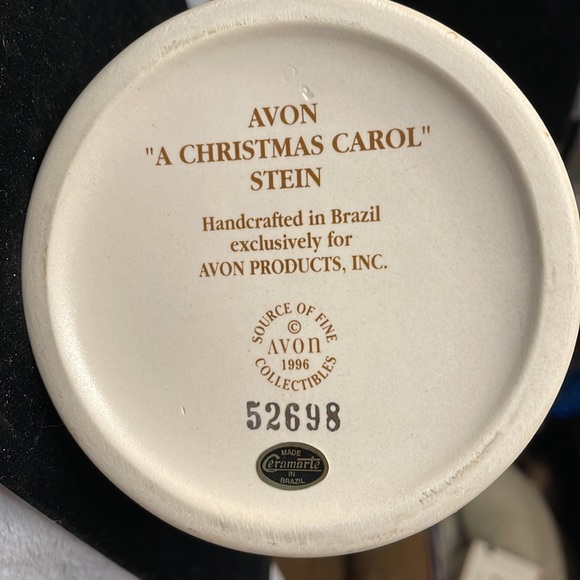 Avon Vintage -1996- “A Christmas Carol Stein” handcrafted in Brazil #52698 - Picture 11 of 11